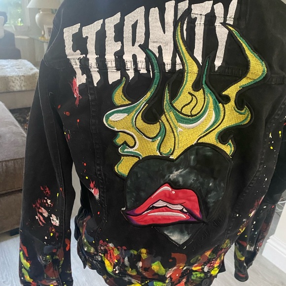 KLOUD 9 Edgey ETERNITY Black Denim Jacket - Picture 8 of 14